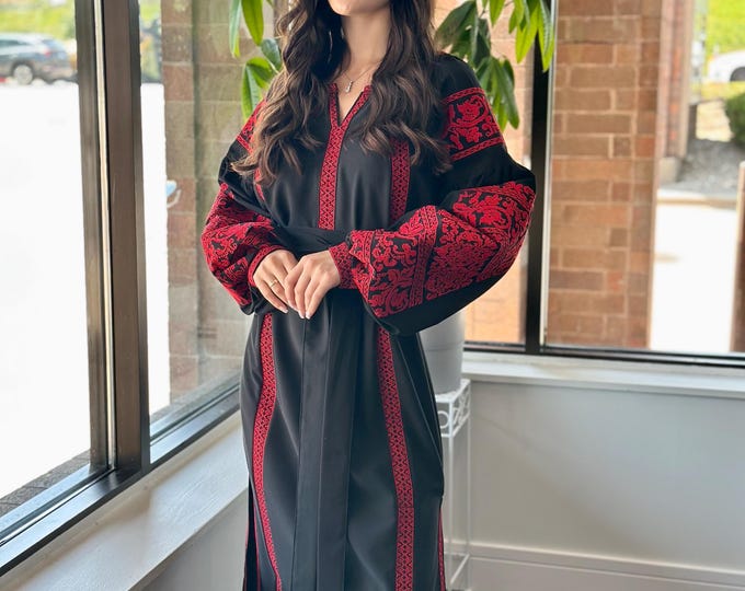 Ukrainian Vyshyvanka Dress | Ukraine Embroidered Dress in USA | Handmade Traditional Ukraine-Style Boho Embroidery Gift | Вишиванка