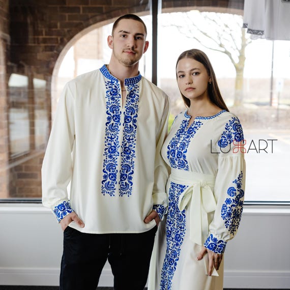 Ukrainian Vyshyvanka Dress | Ukraine Embroidered Dress in USA | Handmade Traditional Ukraine-Style Boho Embroidery Gift | Вишиванка (100)