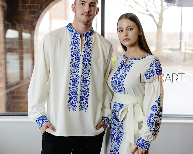 Ukrainian Vyshyvanka Dress | Ukraine Embroidered Dress in USA | Handmade Traditional Ukraine-Style Boho Embroidery Gift | Вишиванка (100)