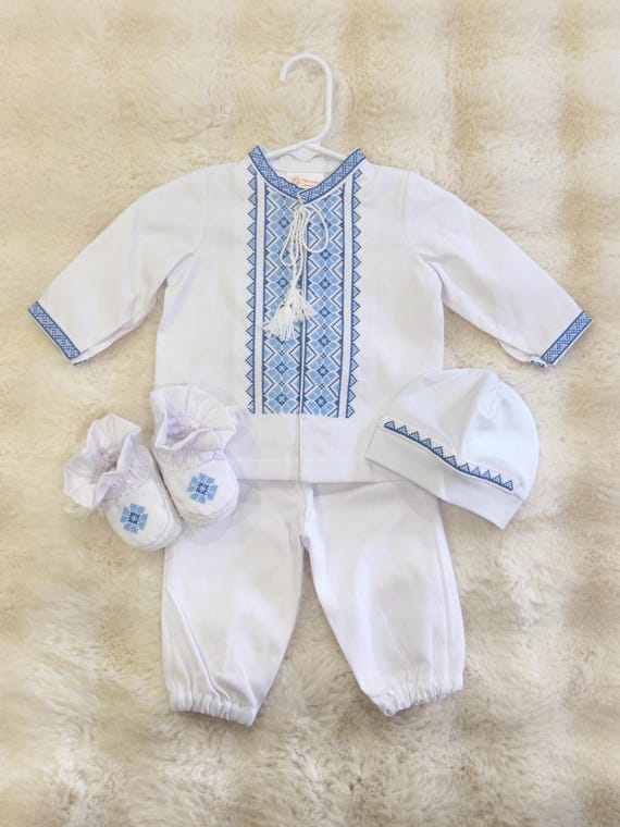 Baptism Outfit for Baby Boy | Embroidered Christening Suit | Baby Boy Formal Wear | Baptism Ceremony Clothing | Newborn Blessing Gift (12)