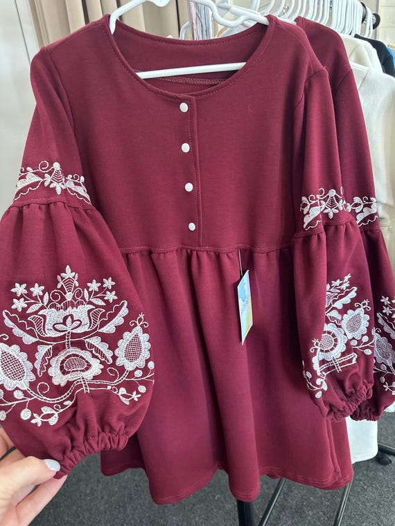 Embroidered Vyshyvanka Dress for Girls | Ukrainian Embroidery Dress | Traditional Ukraine Style in Stock in USA | Вишиванка у США
