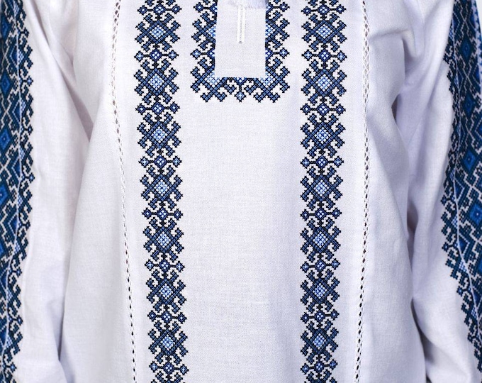 Ukrainian Embroidered Blouse for Women | Ethno Vintage Women's Vyshyvanka Shirt | Sorochka Vyshyta | Vyshyvanka Gift USA | Вишиванка (9)