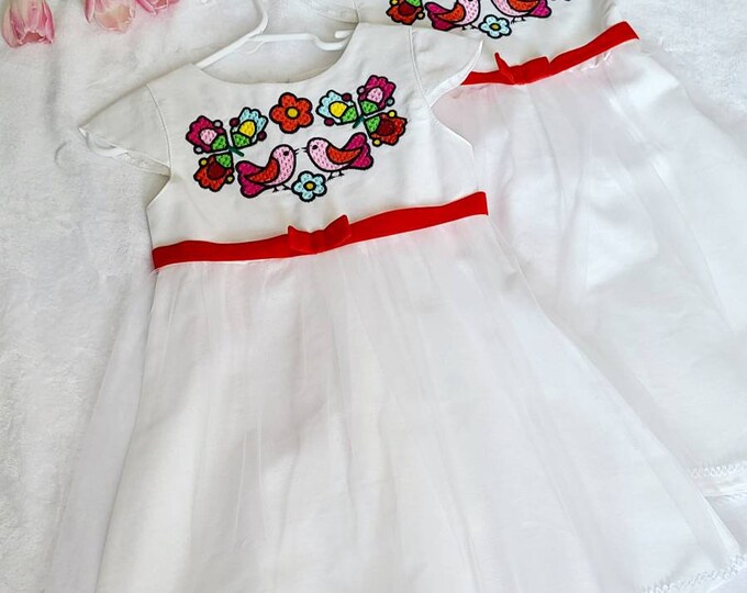 Embroidered Vyshyvanka Dress for Girls | Ukrainian Embroidery Dress | Traditional Ukrainian Style in Stock in USA | Вишиванка у США (6)