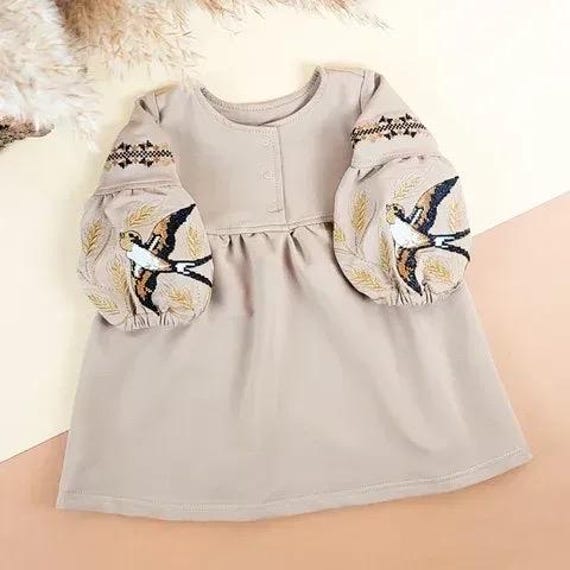 Embroidered Vyshyvanka Dress for Girls | Ukrainian Embroidery Dress | Traditional Ukrainian Style in Stock in USA | Вишиванка у США