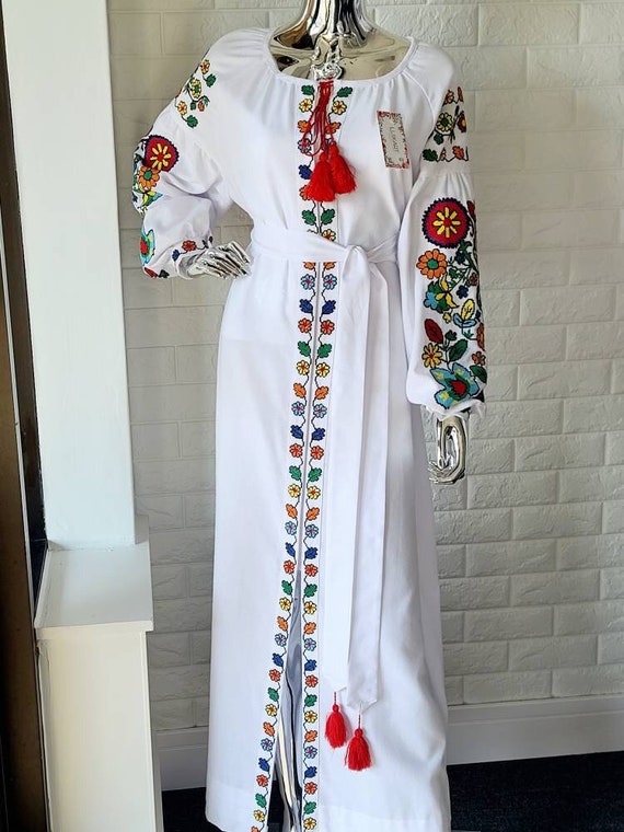 NEW Dress Embroidered dress Ukrainian style dress with embroidered Vyshyvanka dress Ukraine dress with embroidered