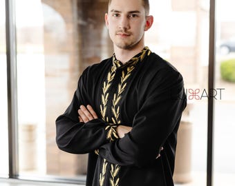Ukrainian Vyshyvanka | Men's Embroidered Shirt | Вишиванка | Ukraine Vintage Sorochka Gift for Him | Handmade Ukrainian Clothing (17)