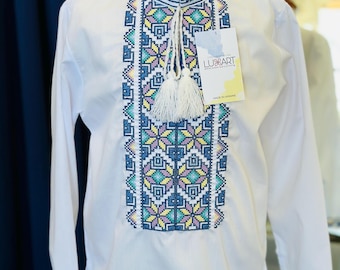 Embroidered Vyshyvanka Shirt for Boys | Ukrainian Embroidery Shirt | Traditional Ukrainian Style Gift in Stock in USA | Вишиванка у США