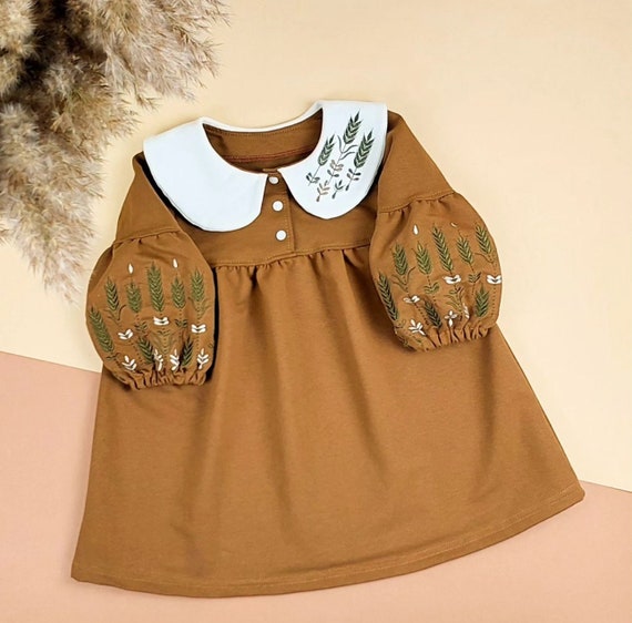 Embroidered Vyshyvanka Dress for Girls | Ukrainian Embroidery Dress | Traditional Ukrainian Style in Stock in USA | Вишиванка у США (16)