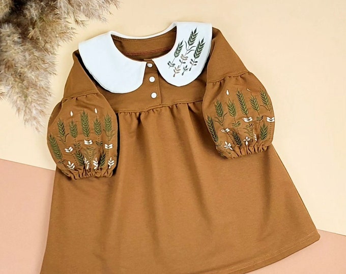 Embroidered Vyshyvanka Dress for Girls | Ukrainian Embroidery Dress | Traditional Ukrainian Style in Stock in USA | Вишиванка у США (16)
