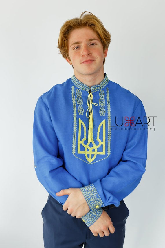 Ukrainian Vyshyvanka | Men's Embroidered Shirt | Вишиванка | Ukraine Vintage Sorochka Gift for Him | Handmade Ukrainian Clothing (71)