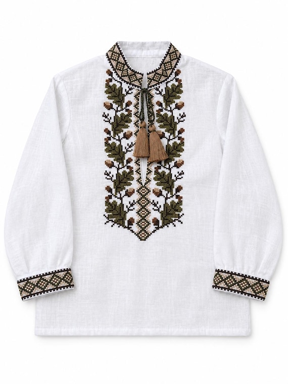 Boys' Embroidered Vyshyvanka Shirt | Ukrainian Traditional Style