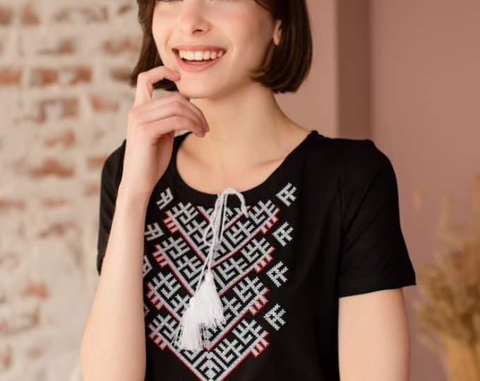 Embroidered Vyshyvanka T-Shirt | Modern Ukrainian Blouse