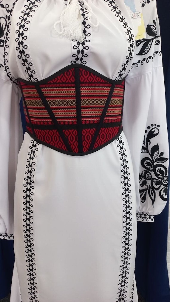 Corset | Embroidered Ukrainian Corsets in USA | Gift for Her | Handmade Present for Women | Вишитий Корсет | Ukraine Vyshyvanka (3)