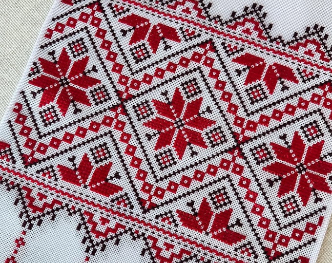 Ukrainian Embroidered Rushnyk Wedding Towel | Traditional Handmade Wedding Ceremony Towel | In Stock in USA | Вишитий Рушник