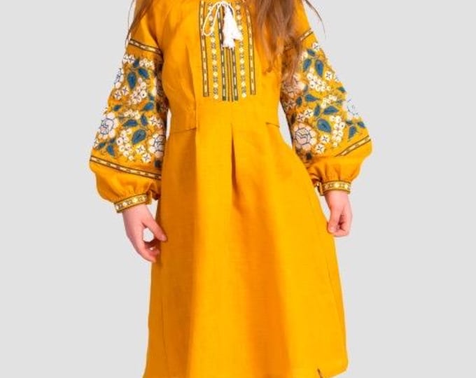 Embroidered Vyshyvanka Dress for Girls | Traditional Ukrainian Style