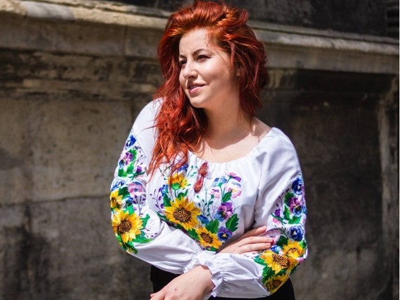 Ukrainian Embroidered Blouse for Women | Ethno Vintage Women's Vyshyvanka Shirt | Sorochka Vyshyta | Vyshyvanka Gift USA | Вишиванка (94)
