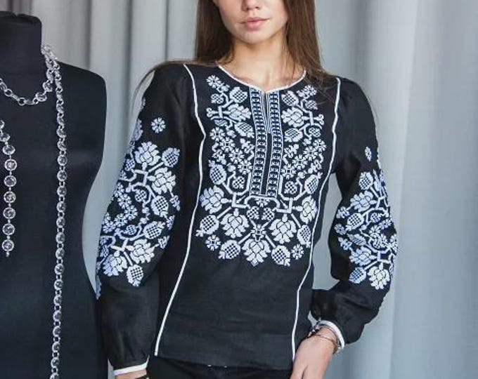 Ukrainian Embroidered Blouse for Women | Ethno Vintage Women's Vyshyvanka Shirt | Sorochka Vyshyta | Vyshyvanka Gift USA | Вишиванка (77)