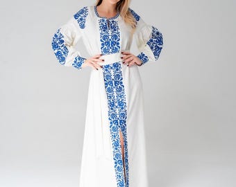 Ukrainian Vyshyvanka Dress | NEW Embroidered Dress | Handmade Traditional Ukraine-Style Boho Embroidery | Вишиванка (89)