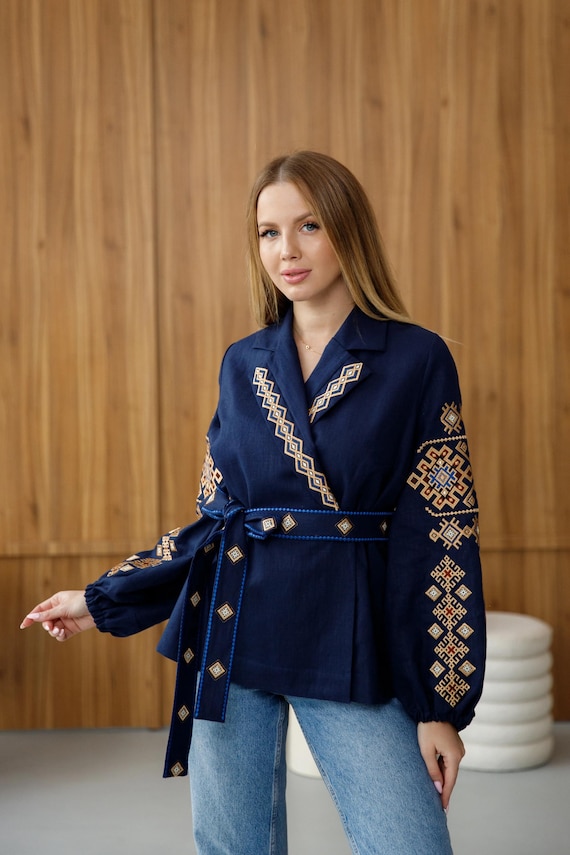 Embroidered Ukrainian Blouse | Women's Vyshyvanka Shirt, Ethno Style