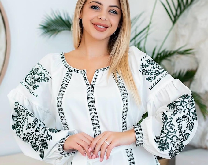 Embroidered Ukrainian Dress | Vyshyvanka Style Dress with Traditional Embroidery | Handmade Boho Chic Outfit