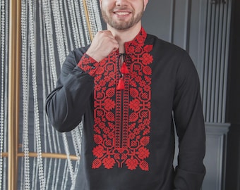 Ukrainian Vyshyvanka | Men's Embroidered Shirt | Вишиванка | Ukraine Vintage Sorochka Gift for Him | Handmade Ukrainian Clothing (20)