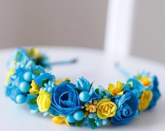 Handmade Ukrainian Flower Crown | Floral Boho Headband