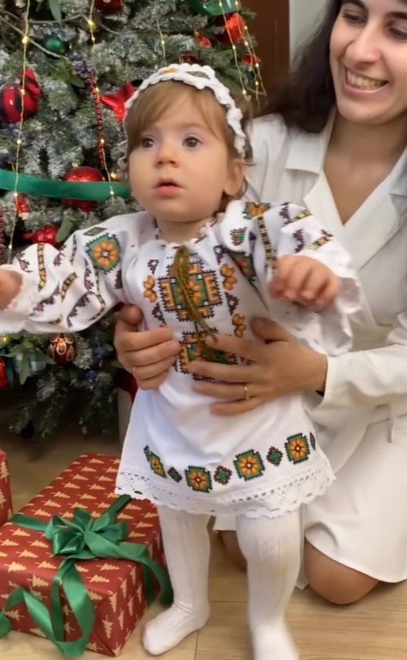 Baptism Dress | Christening EMBROIDERED Outfit | Dress for Baby | Gift Dress for Newborn (11)