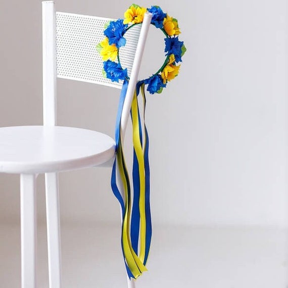 Handmade Ukrainian Flower Crown | Vinok | Вінок | Floral Wreath Headband | Hair Accessory Gift for Her or Girl | Boho Festival Style (7)