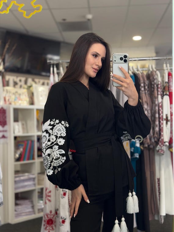 Ukrainian Embroidered Blouse | Women's Vyshyvanka Shirt, Boho Ethnic Style