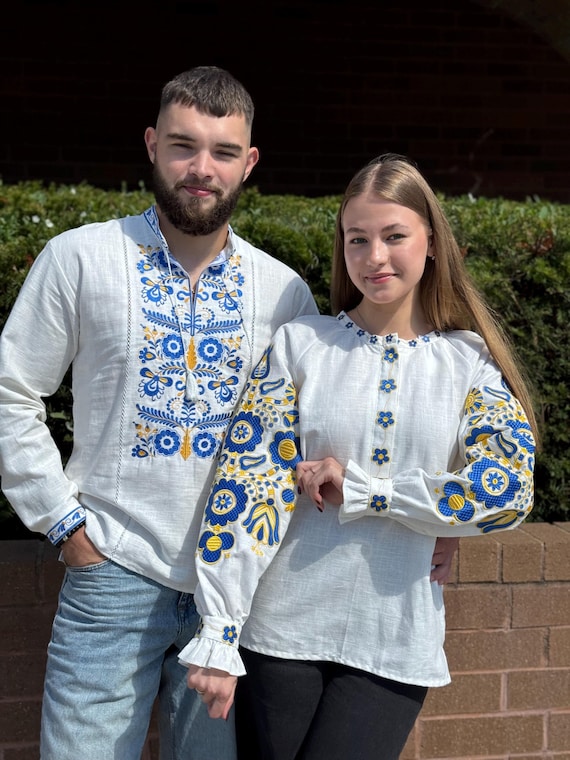 Ukrainian Vyshyvanka | Men's Embroidered Shirt | Вишиванка | Ukraine Vintage Sorochka Gift for Him | Handmade Ukrainian Clothing