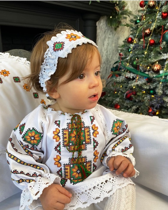 Baptism Dress | Christening EMBROIDERED Outfit | Dress for Baby | Gift Dress for Newborn (11)