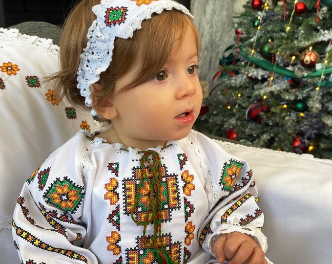 Baptism Dress | Christening EMBROIDERED Outfit | Dress for Baby | Gift Dress for Newborn (11)