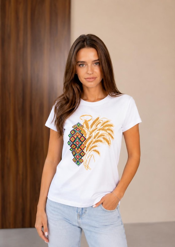 Embroidered Vyshyvanka T-Shirt | Ukrainian Clothing Gift