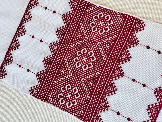 Ukrainian Embroidered Rushnyk Wedding Towel | Traditional Handmade Wedding Ceremony Towel | In Stock in USA | Вишитий Рушник