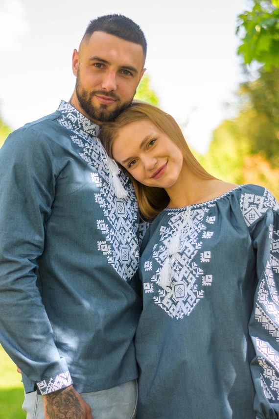 Ukrainian Vyshyvanka | Men's Embroidered Shirt | Вишиванка | Ukraine Vintage Sorochka Gift for Him | Handmade Ukrainian Clothing