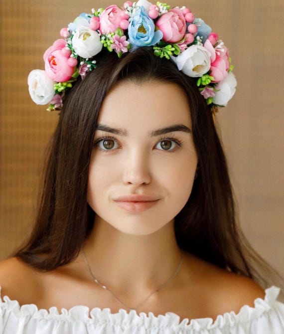 Handmade Ukrainian Flower Crown | Vinok Floral Headband