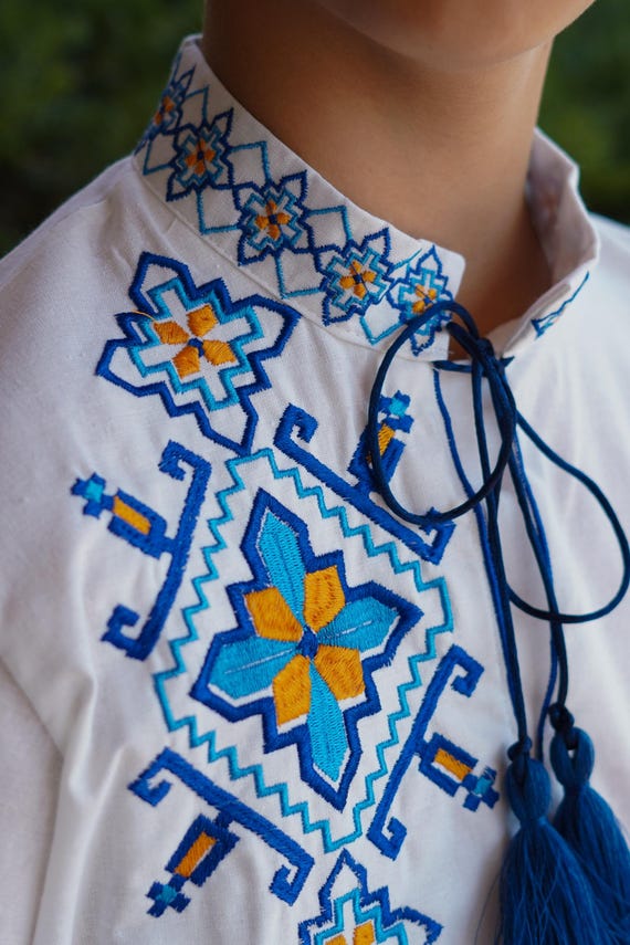 Boys' Embroidered Vyshyvanka Shirt | Traditional Ukrainian Style