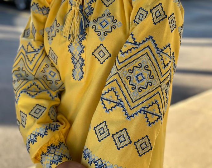 Ukrainian Embroidered Blouse for Women | Ethno Vintage Women's Vyshyvanka Shirt | Sorochka Vyshyta | Vyshyvanka Gift USA | Вишиванка (83)