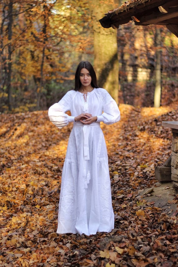 Ukrainian Vyshyvanka Dress | NEW Embroidered Dress | Handmade Traditional Ukraine-Style Boho Embroidery | Вишиванка (34)