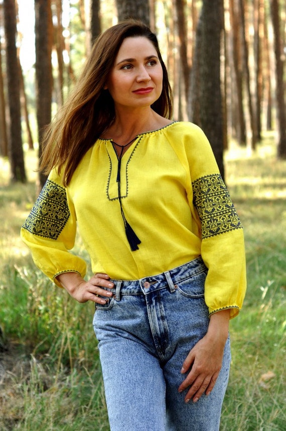 Ukrainian Embroidered Blouse for Women | Ethno Vintage Women's Vyshyvanka Shirt | Sorochka Vyshyta | Vyshyvanka Gift USA | Вишиванка (87)
