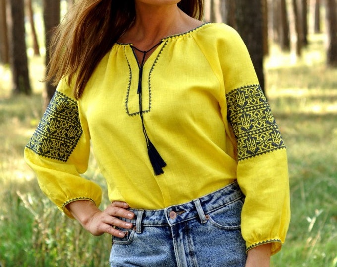 Ukrainian Embroidered Blouse for Women | Ethno Vintage Women's Vyshyvanka Shirt | Sorochka Vyshyta | Vyshyvanka Gift USA | Вишиванка (87)