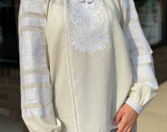 Ukrainian Embroidered Blouse for Women | Ethno Vintage Women's Vyshyvanka Shirt | Sorochka Vyshyta | Vyshyvanka Gift USA | Вишиванка (5)