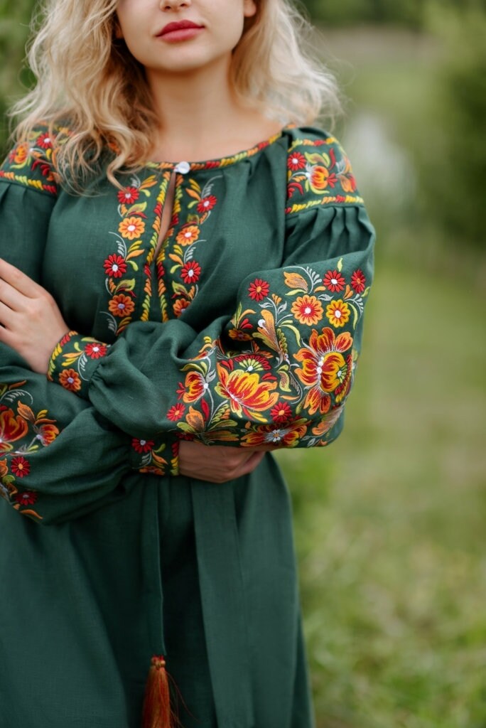 Vyshyvanka dress Ukrainian ethnic dress with embroidery Ukrainian