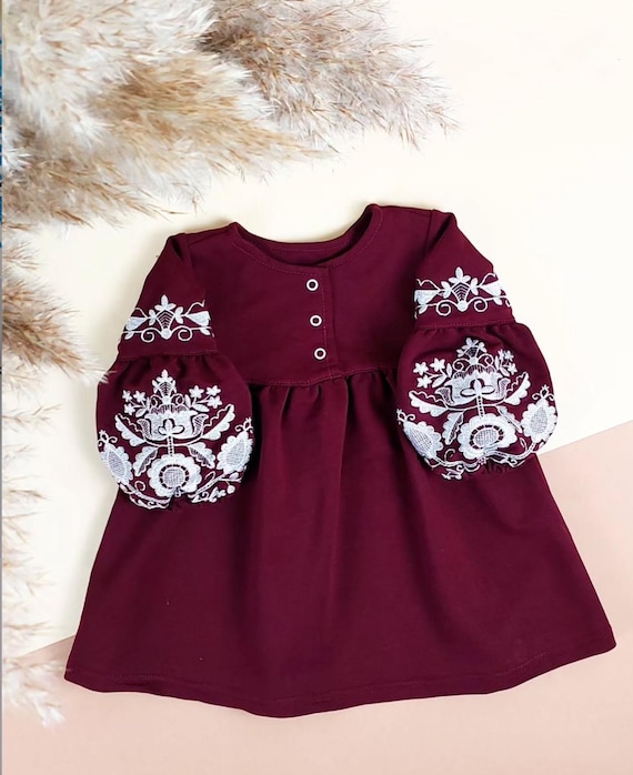 Embroidered Vyshyvanka Dress for Girls | Ukrainian Embroidery Dress | Traditional Ukrainian Style in Stock in USA | Вишиванка у США (20)