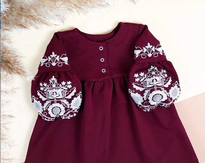 Embroidered Vyshyvanka Dress for Girls | Ukrainian Embroidery Dress | Traditional Ukrainian Style in Stock in USA | Вишиванка у США (20)