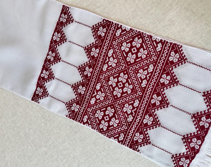 Ukrainian Embroidered Rushnyk Wedding Towel | Traditional Handmade Wedding Ceremony Towel | In Stock in USA | Вишитий Рушник