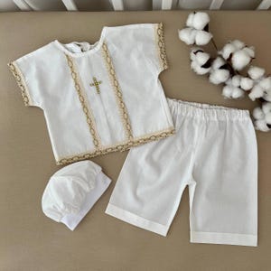 Baptism Outfit for Baby Boy | Embroidered Christening Suit | Baby Boy Formal Wear | Baptism Ceremony Clothing | Newborn Blessing Gift (10)