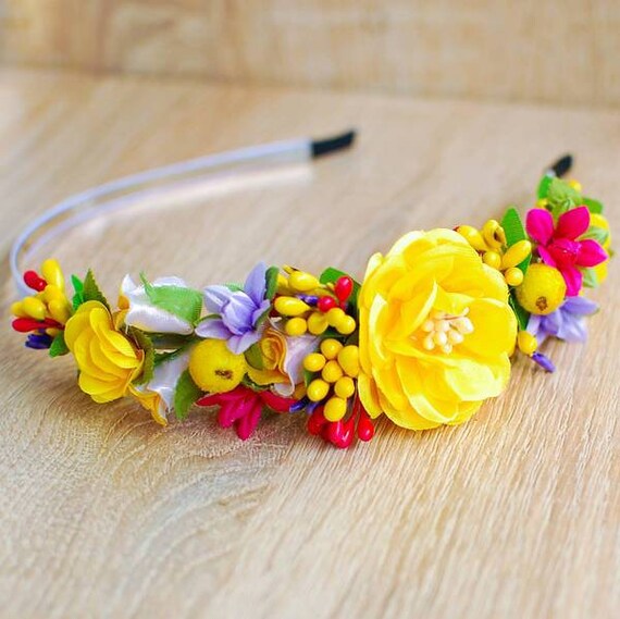 Ukrainian Wreath Traditional Wreath for girl Floral Wreath Floral Crown Headband Hair Wreath Gift for her Gift for girl