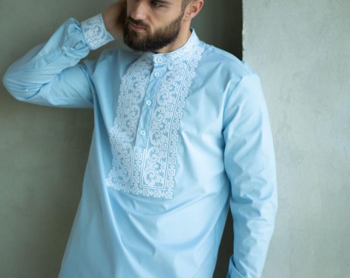 Embroidered Ukrainian Vyshyvanky Shirts for Man