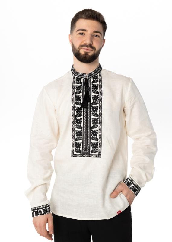 Ukrainian Vyshyvanka | Men's Embroidered Shirt | Вишиванка | Ukraine Vintage Sorochka Gift for Him | Handmade Ukrainian Clothing (2)